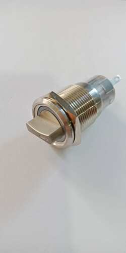 16mm 19mm 22mm金属防水防尘选择按钮开关 二档三档旋钮3脚 6脚