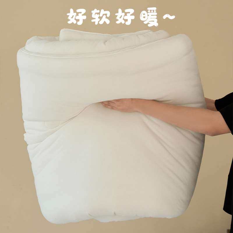 好软糯!A类纯棉针织棉春秋被子被芯冬季被加厚保暖学生四季通用