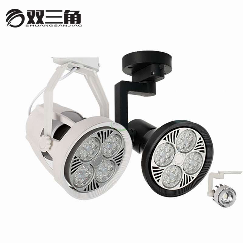 led轨道射灯服装店PAR30导轨灯20w30W35W45W明装COB聚光珠宝柜台