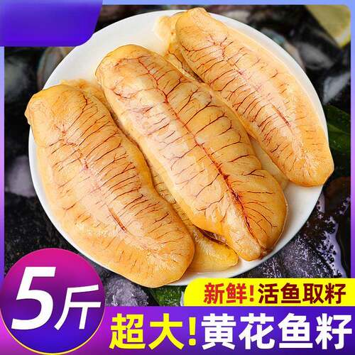 鱼籽新鲜鱼泡黄花鱼籽鱼子鱼肚鱼白鱼膘鱼杂鲜活海鲜冷冻鱼籽
