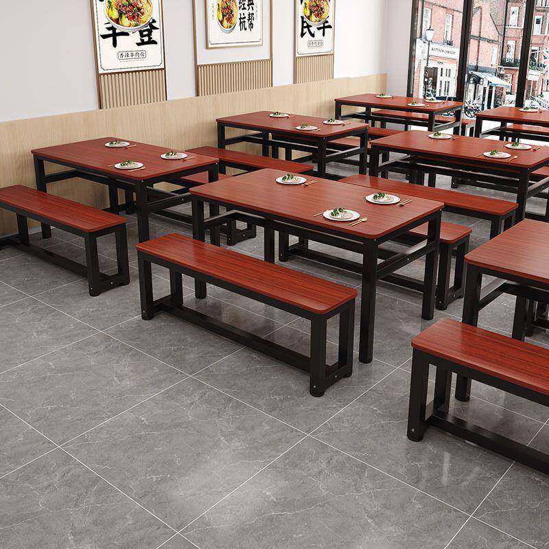 餐饮面馆学习桌小吃店食堂公司休息米粉店餐厅商用早餐长凳子学生