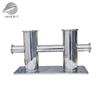 500mm十字导览桩系船柱 370 316不锈钢焊接双十字导缆桩 船用310