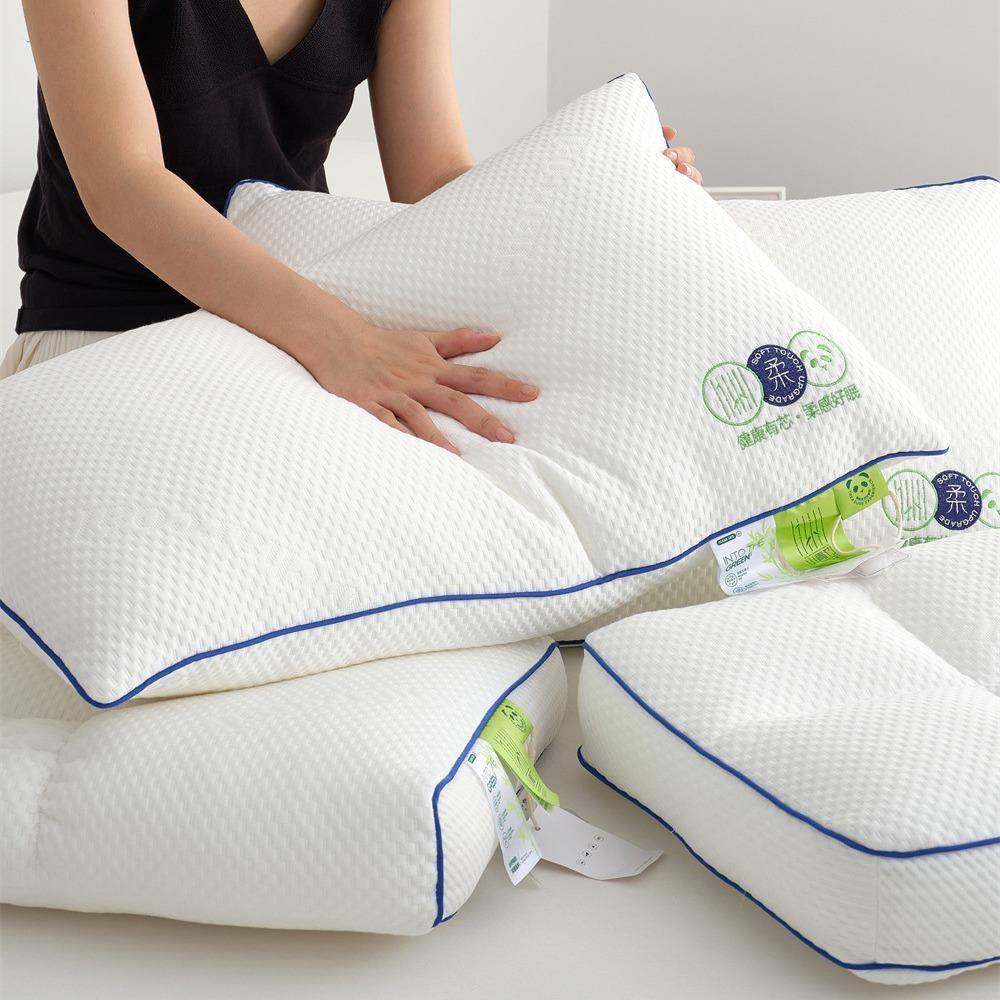 竹纤维枕芯颈椎枕舒适助睡眠单人枕头家用高蓬松回弹枕柔软单只装,鲜花速递/花卉仿真/绿植园艺,割草机/草坪机,淘宝优惠券,粉丝福利购,淘宝优惠卷