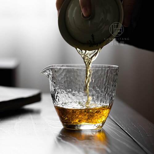 锤纹玻璃无忧公道杯优质高硼硅玻璃茶海百搭分茶杯匀杯功夫茶具