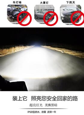 适用于重汽汕德卡前大灯总成G7C7C5H超亮激光灯改装LED双凸镜大灯