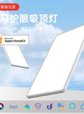 全光谱LED普瑞光源学习护眼现代简约几何卧室客厅书房吸顶灯具