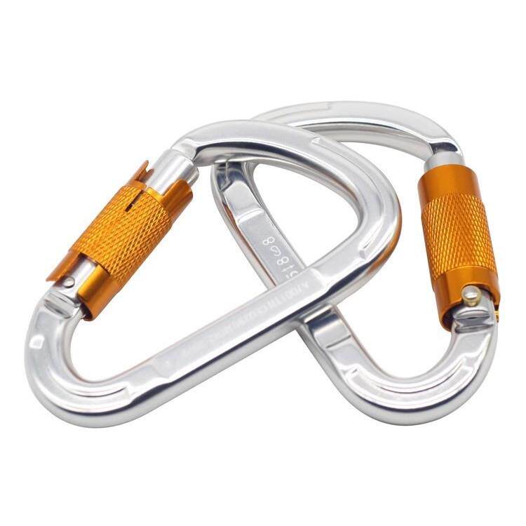 新款自动主锁 自动锁登山扣 25KN climbing carabiner 户外钩环
