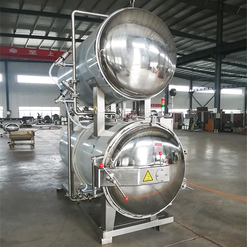 全自动真空包装咸鸭蛋粽子食肉制品双层杀菌设备罐头高温杀菌锅