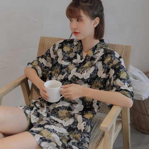 2024汗蒸服女高档开衫情侣桑拿服国风洗浴浴服水疗服足道按摩服男