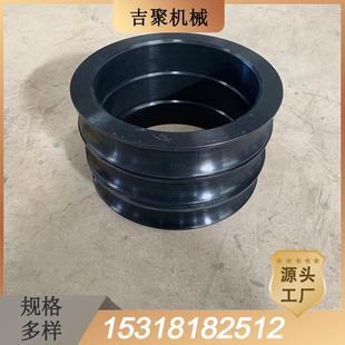 前程猴车橡胶轮衬 减震耐磨矿井索道输送装置用单托轮双托轮供应