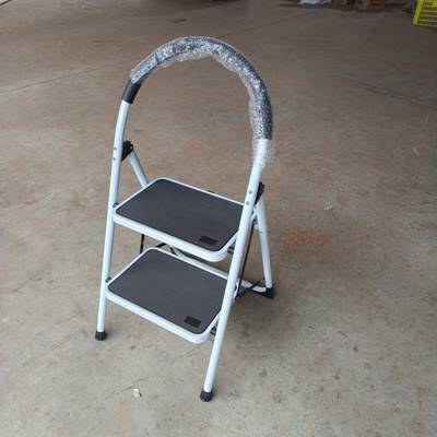 steel ladder 2step 两步铁梯子白色梯子白色梯凳二层凳子家用梯