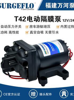 12v水泵3GPM小型农业灌溉水泵24v往复泵电动隔膜泵游艇餐车供水泵