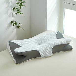 2024新款设计师款记忆棉护颈牛角枕单品枕头枕芯