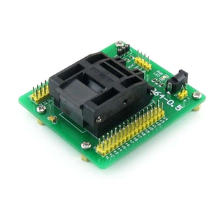 0.5mm原装 STM8 座子 烧写座 微雪STM8专用编程座 QFP64 0.5