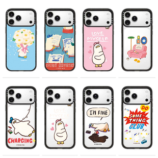 CALG颓废鸭SSEBONG新款超火磁吸防摔iphone12 13 14 15 16 17promax适用苹果手机壳高级感小众2025网红爆款