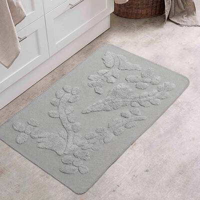 家用大门口入户地垫简约玄关门垫进门卧室阳台除尘簇绒脚垫60X90