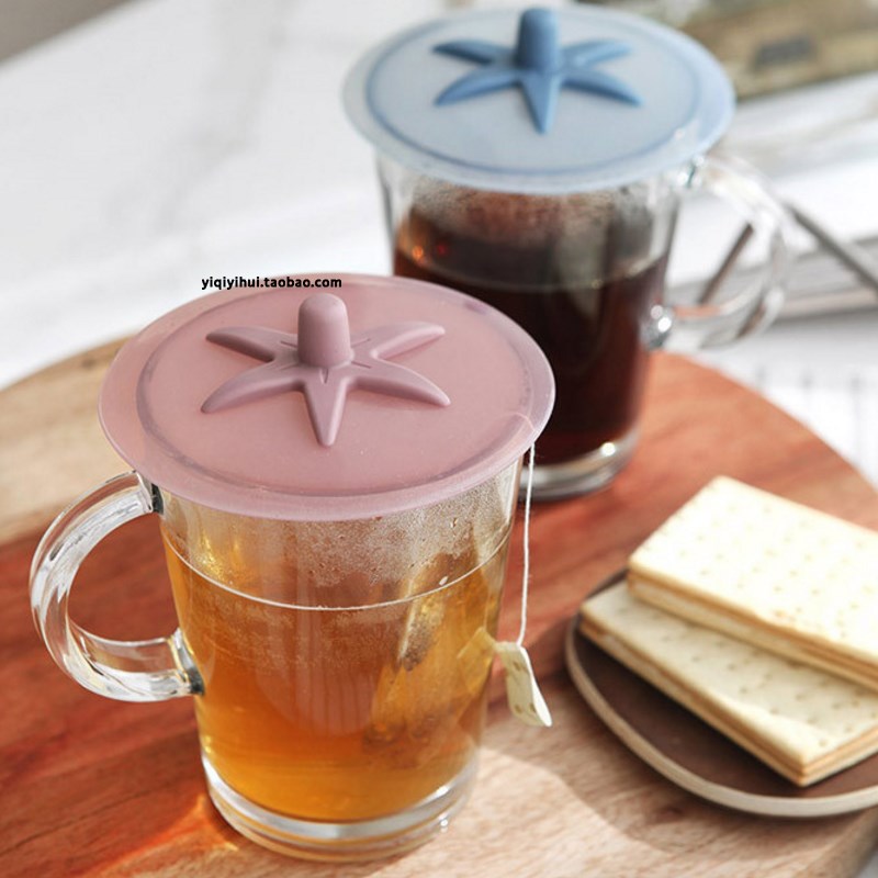 韩国进口 杯盖子小食品级碗硅胶密封软质可微波炉洗碗机开水消毒