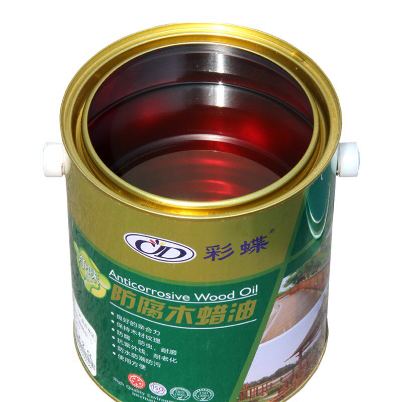 彩蝶防腐木蜡油实木清漆木器桐油防水透明耐候木油漆地板家具户外
