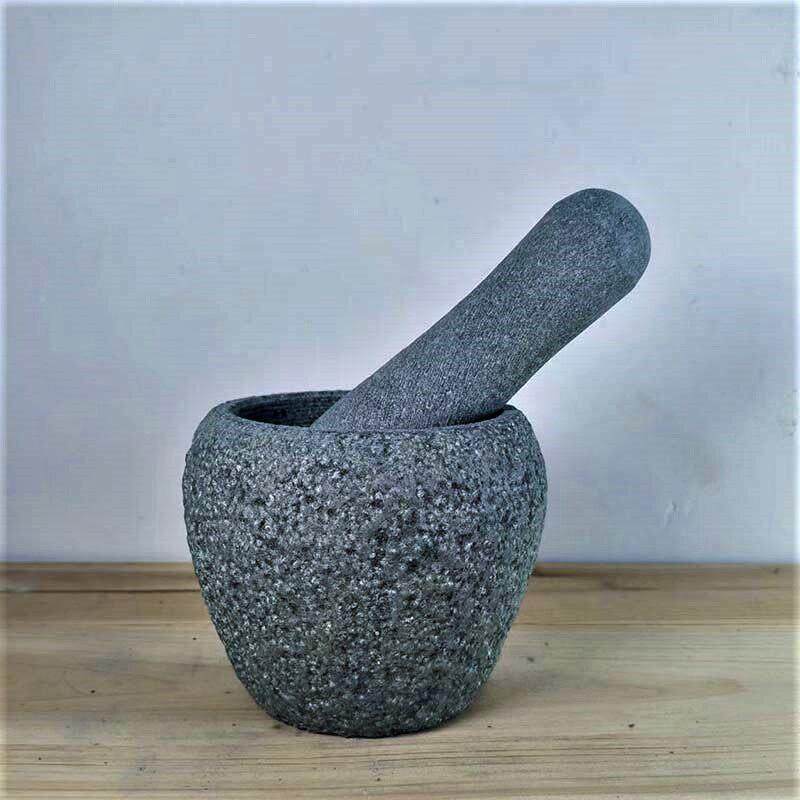 福建惠天手然工青石捣蒜器臼石ZUW臼家用蒜子捣药罐研安磨器蒜石