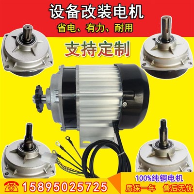 三轮车电机无刷直流中置链条电机24V36V48V60V500W