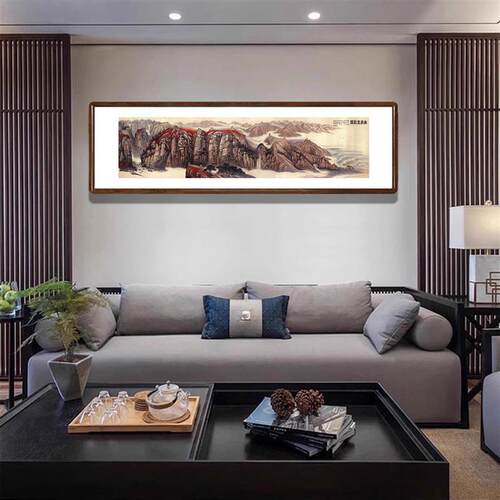 幽燕金秋图国画长城山水画客厅装饰画公司办公室背景墙靠山图挂画