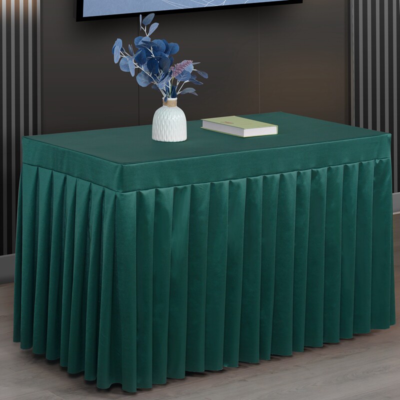 会议桌布长方形商务展会桌套酒店办公高级感台布定制纯色桌裙布艺,居家布艺,桌布,淘宝优惠券,粉丝福利购,淘宝优惠卷