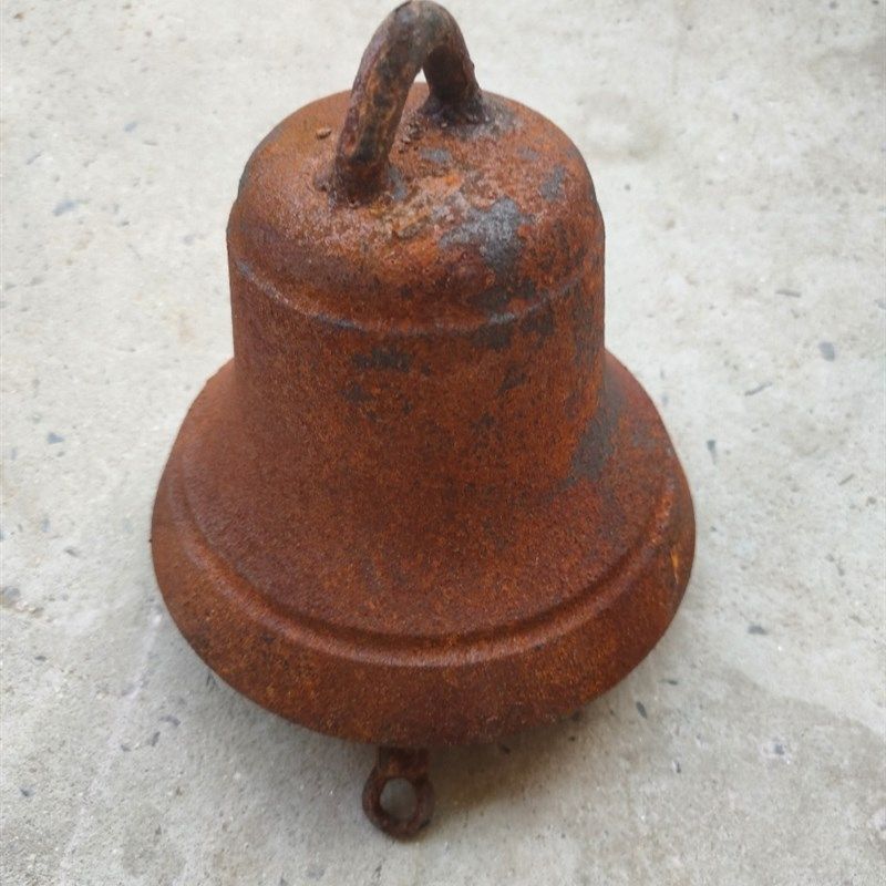 复古打铃铁钟门铃铸铁手摇钟学校铃铛花园庭院壁挂手敲钟装饰摆饰,家居饰品,风铃及配件,淘宝优惠券,粉丝福利购,淘宝优惠卷