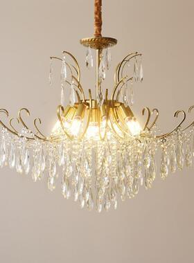 室法式浪漫宫廷水晶灯用客厅餐厅美式复古轻奢吊灯卧餐家厅T-DS88