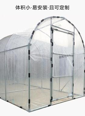 家用花温花室大棚骨架钢管多肉遮阳防水房保温棚暖房楼鹏禹欣实顶