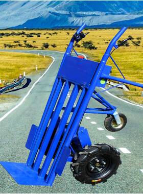 平板运能输动手推车山路爬坡果园搬老运虎车家用多81560功充电电