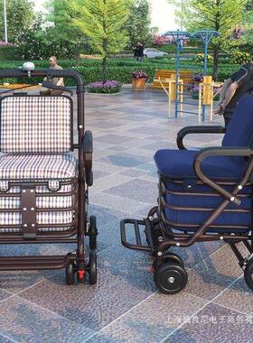 便可携家用人代步车手可折叠购物四轮买菜车可75052推坐收纳老老