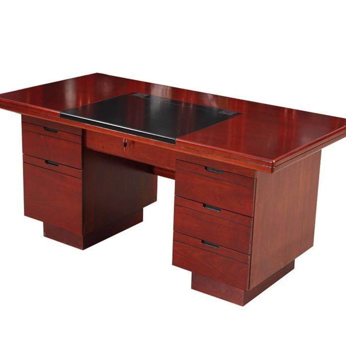 LBI脑职员办公桌1员工电桌单人.2/1.41/.6米油漆老板台实木皮