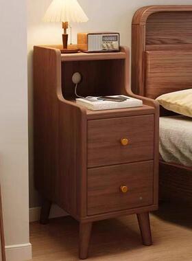 床木柜现简头约欧式家36734用卧室小代柜子实色床边置物架储物柜