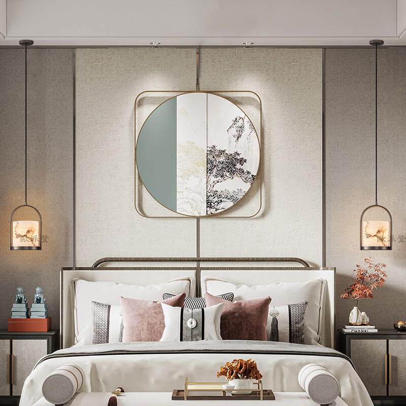 中式云石新小卧室床头吊灯吧样台餐厅别墅古典客厅79573书房板房