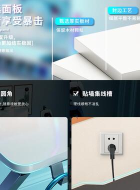 子白色电竞桌台式家生用脑桌现代简约办公桌工ZBC作台卧室电学写