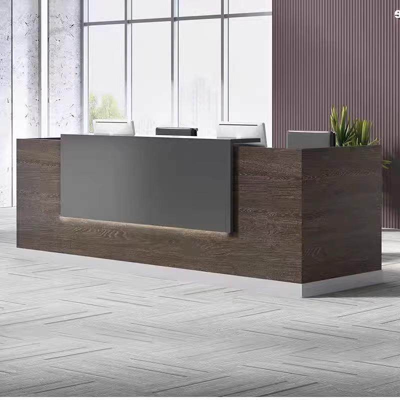 公司前台接待桌简约现代咨询迎宾收银台办公室柜台公司咨询台