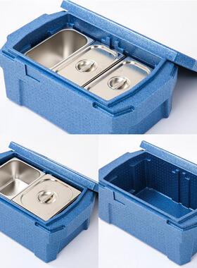 厂家EP鲜P央厨中房配餐团餐快餐冷藏保摆摊温外卖户外泡沫FEQ保箱