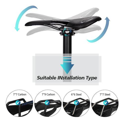 维跨界新品DOD5ICIXND碳纤自行车坐杆座管座坐管哑黑加长31.6*杆4