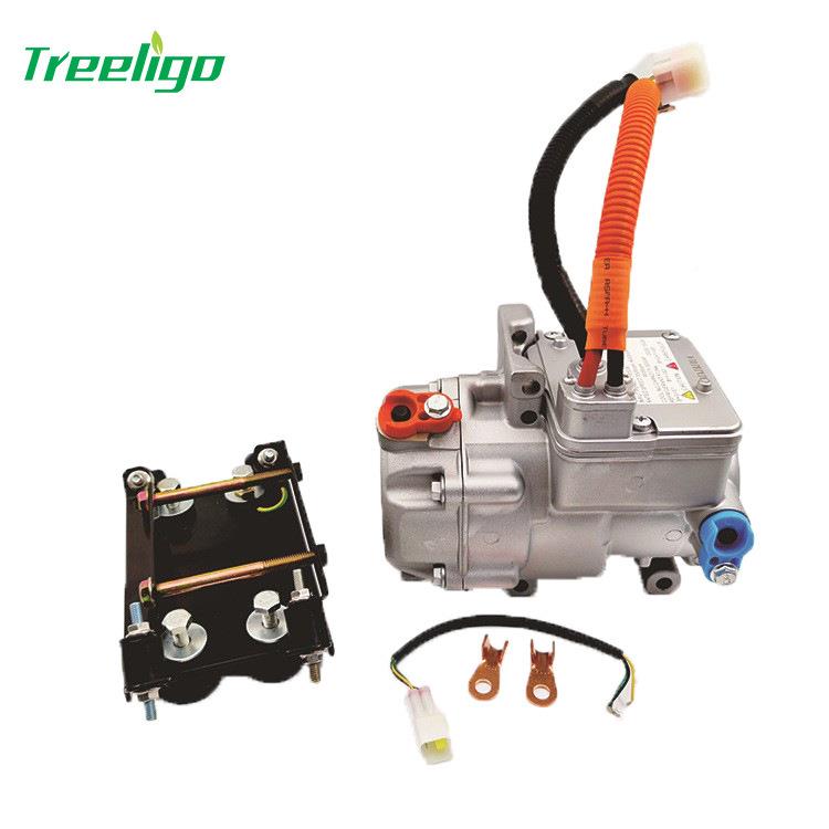 新能源汽车压缩机12v24v4v2280v通320v用卡型货车车863电动压缩机