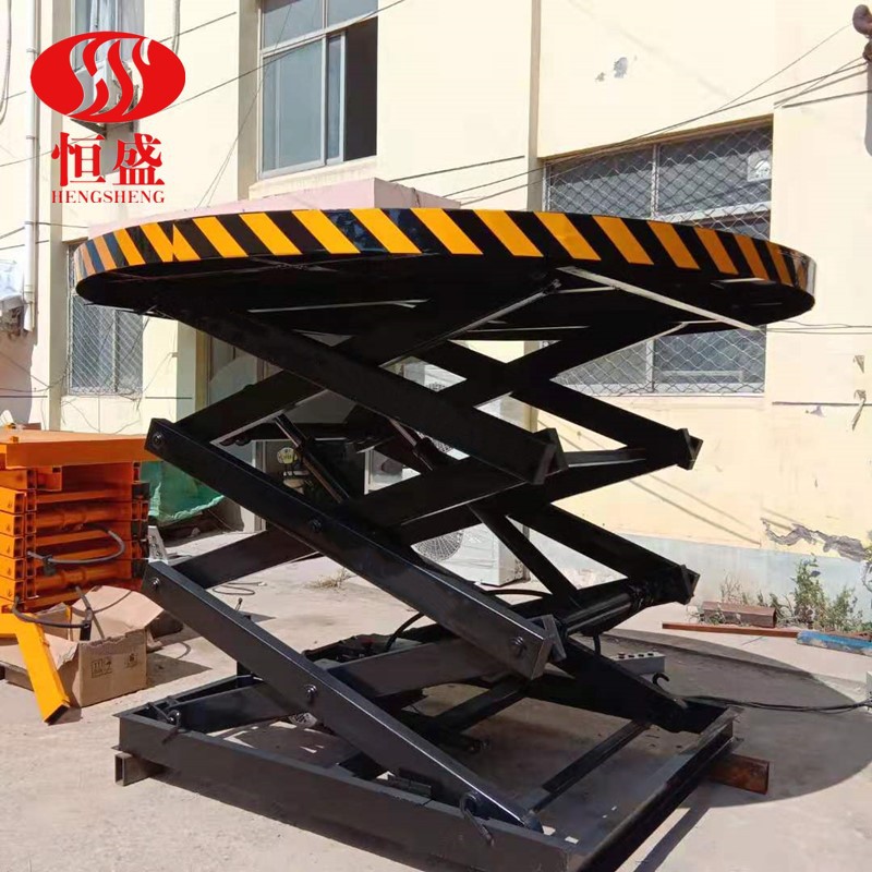 汽车维修展厅方形圆形升降舞台