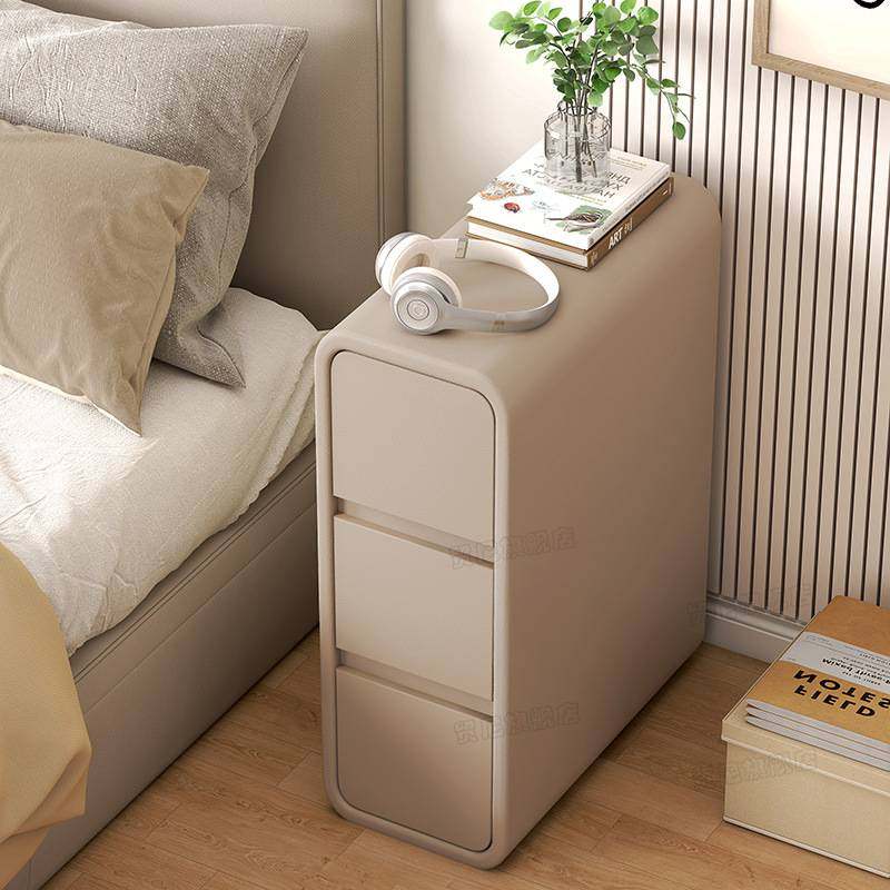 超窄床头柜奶油风简约现代实木皮质小型超窄20cm极简迷你皮质收纳,鲜花速递/花卉仿真/绿植园艺,其它园艺用品,淘宝优惠券,粉丝福利购,淘宝优惠卷