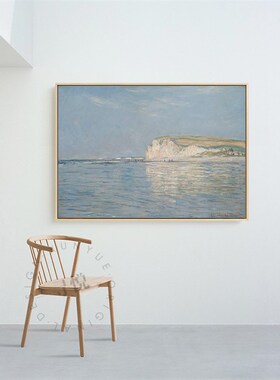 莫奈油画世界名画海岸风景抽象客厅装饰画 现代卧室壁画餐厅挂画