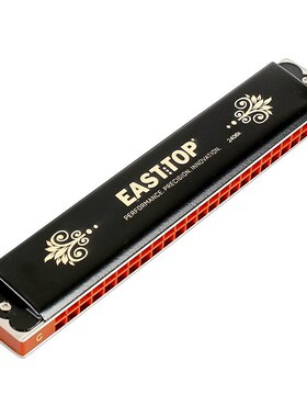 东方鼎2孔新款T2K复音入门初学演奏口琴升级款#BEFG调