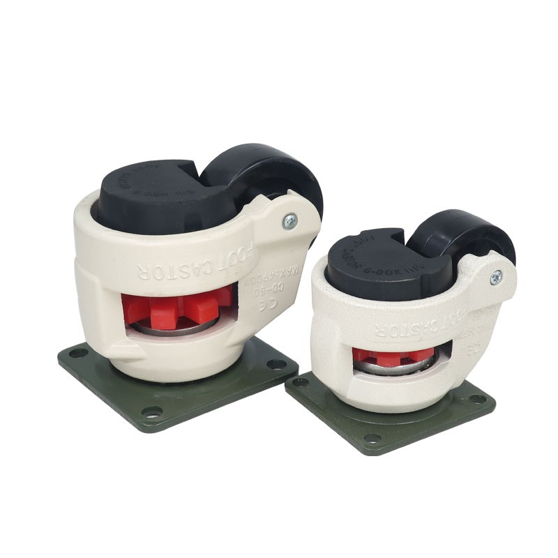 水平调节静音福马轮0FF100F万向轮平板支撑重型设备福马脚轮