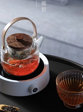 出口110v小家电电陶炉家用烧水煮茶炉耐高温养生煮茶壶蒸煮茶器