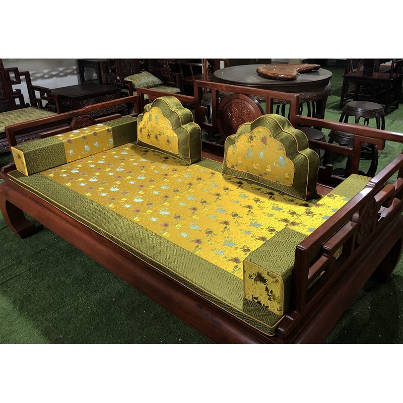 罗汉床垫宫廷宝座垫仿古红木家具垫中式实木沙发垫加厚椰棕可