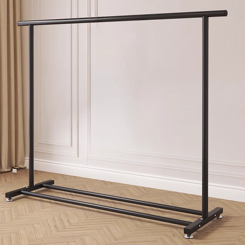 晾衣架落地室内折叠挂衣架子卧室衣架单杆式衣帽架家用简易挂衣架