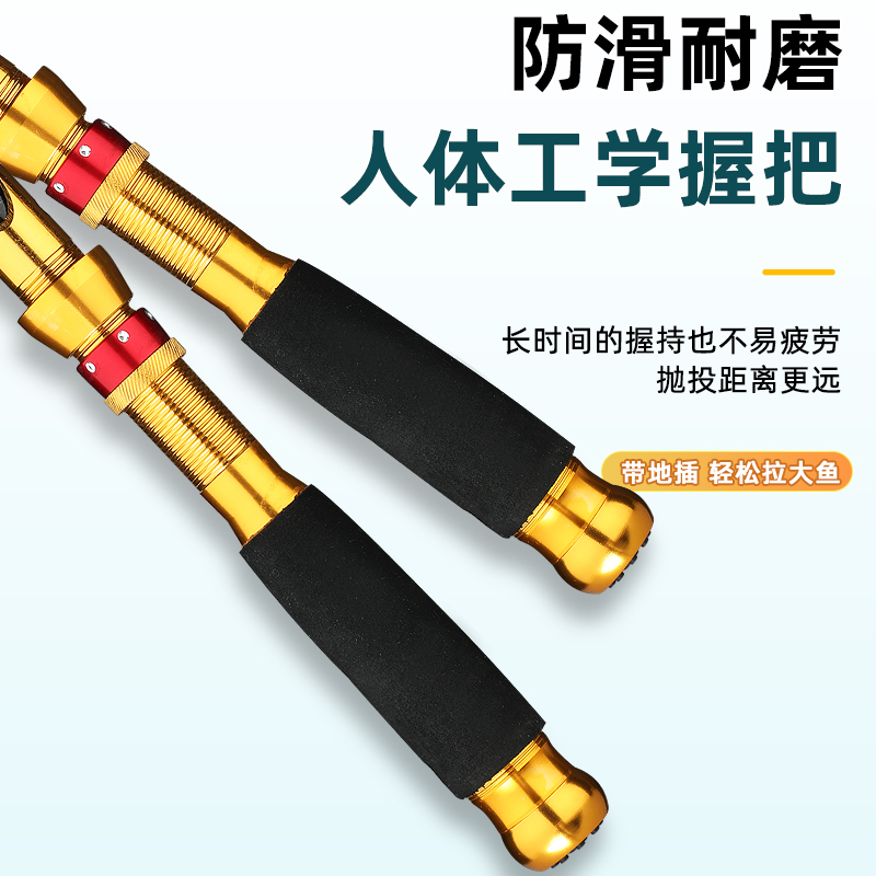 碳素超短节可携式迷你海竿路亚竿抛竿远投竿卷线器装超硬