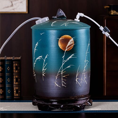 陶瓷水桶储水罐带浮球阀开关自动进水桶纯净水桶饮水机茶台泡茶桶