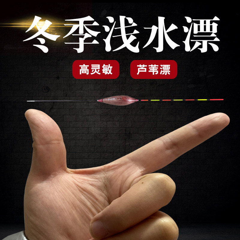 芦苇浅水漂超短鲫鱼漂高灵敏芦苇水皮漂草洞小浮漂加粗套装冬钓漂